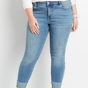 Maurices Plus Size Vintage High Rise Cuffed Jegging